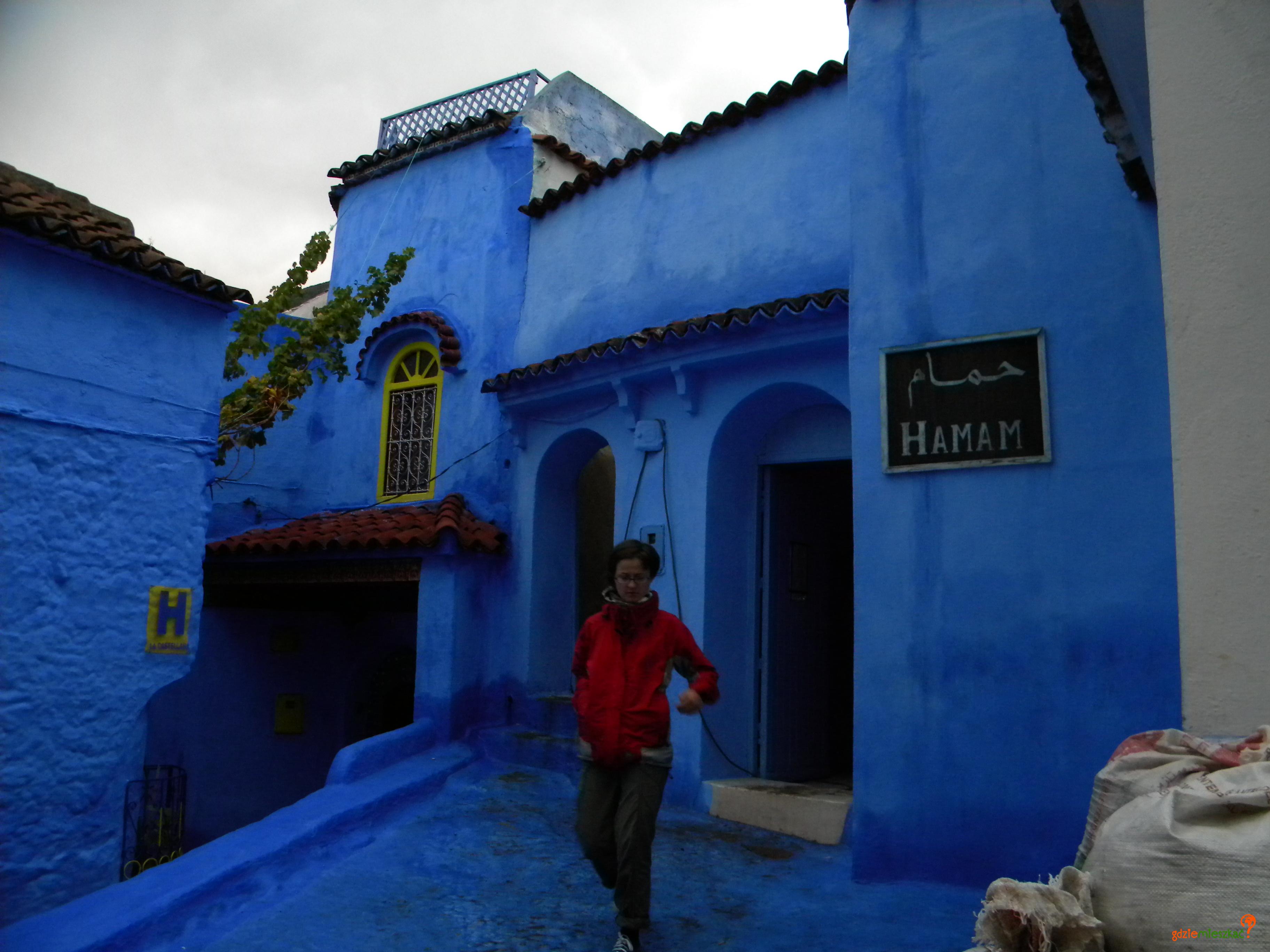 W marokańskim Szafszawanie można też zwiedzić łaźnie (hamam)